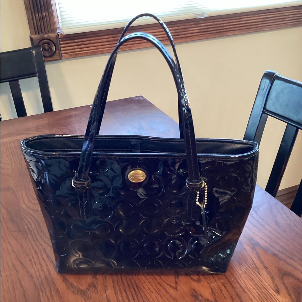 Patent Leather Coach Bag